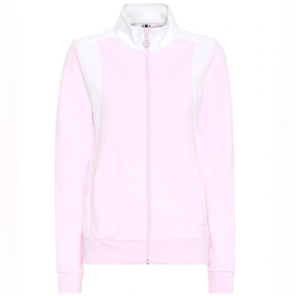 Tory Burch Sport Color-block Track Jacket In Pink